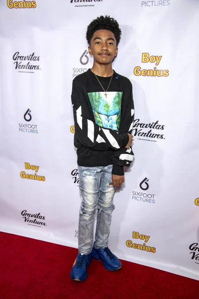 Miles Brown Attends Boy Genius World Premiere Arena Cinelounge Hollywood — Stock Photo, Image