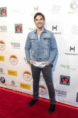 Jared Haibon, 22 Şubat 2019 'da Beverly Hills' teki Waldorf Astoria Hotel 'de Rafi' nin Seçme Hediye Suiti ve Konseri 'ne katıldı.