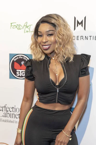 Porscha Coleman Účastní 2019 Pre Oscars Rafi Choice Gifting Suite — Stock fotografie