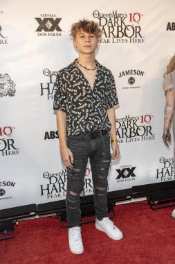 Dylan Hartman 26 Eylül 2019 'da Queen Mary, Long Beach, CA' da Kraliçe Mary 'nin 10. Yıllık Medya ve VIP Gecesine katıldı.