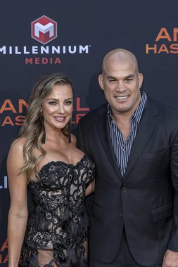 Amber Nichole Miller, Tito Ortiz 20 Ağustos 2019 'da Westwood Regency Village Theatre' da Lion stage 'in 