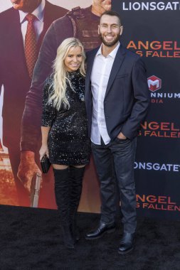 Katrin Benedikt, 20 Ağustos 2019 'da Westwood Regency Village Theatre' da Lion stage 'in Los Angeles galasına katıldı.