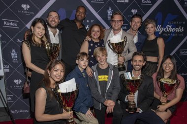 17 Ağustos 2019 'da Harmony Gold Theater, Los Angeles' ta 15. Yıllık HollyShorts Film Festivali Kapanış Gecesi 'ne katıldı.