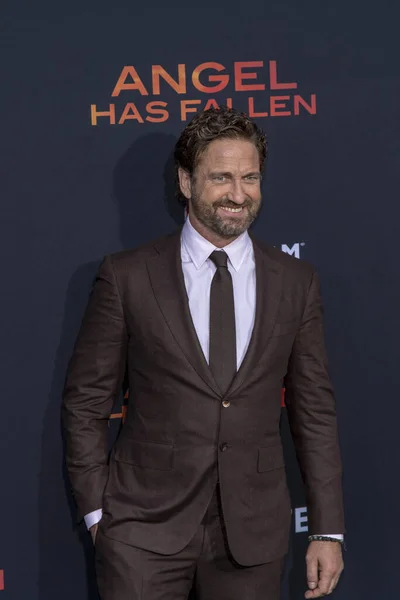 Gerard Butler Bezoekt Lionstage Angel Has Fallen Los Angeles Premiere — Stockfoto