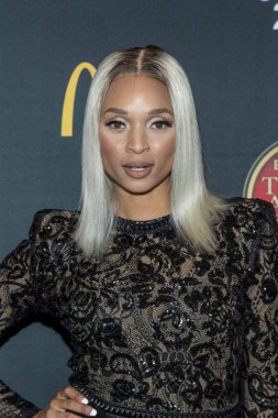 Melissa Williams 4 Aralık 2019 'da Dolby Theater, Hollywood, CA' da 28. Yıllık Zıplama Trompet Ödüllerine katıldı.