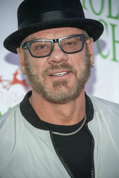 Phil Vassar Deltar Hollywoods Årliga Julparad Med Marine Toys Tots — Stockfoto