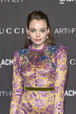 Kristine Froseth Los Angeles, Kaliforniya 'da 3 Kasım 2018' de Los Angeles 'ta Catherine Opie + Guillermo Del Toro onuruna düzenlenen 2018 LACMA Sanat + Film Galasına katıldı.