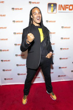 T.J. Storm, 12 Temmuz 2018 tarihinde Hollywood, Kaliforniya 'daki OHM Gece Kulübü' nde 2018 Enfolist Öncesi Comic-Con Bash 'e katıldı.