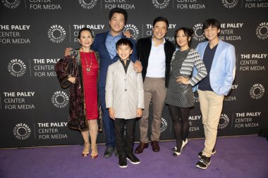 Lucille Soong, Hudson Yang, Ian Chen, Randall Park, Constance Wu, Forrest Wheeler 10 Aralık 2018 'de The Paley Center for Media, Beverly Hills, California' da 