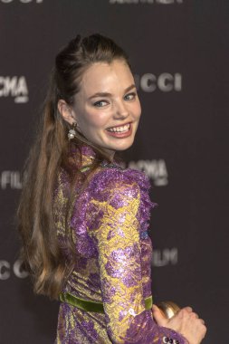 Kristine Froseth Los Angeles, Kaliforniya 'da 3 Kasım 2018' de Los Angeles 'ta Catherine Opie + Guillermo Del Toro onuruna düzenlenen 2018 LACMA Sanat + Film Galasına katıldı.