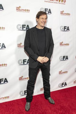 Michael Par, 12 Aralık 2018 'de Los Angeles, Los Angeles' taki Le Foyer Balo Salonu 'nda düzenlenen Hollywood Uluslararası Altın Film Ödülleri Yemek Galasına katılır.