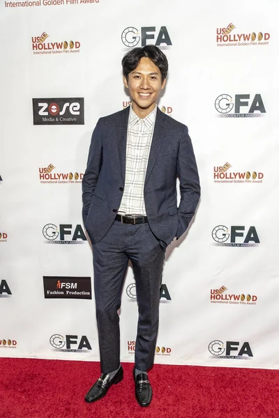 Jim Liu Participa Hollywood International Golden Film Award Jantar Gala — Fotografia de Stock