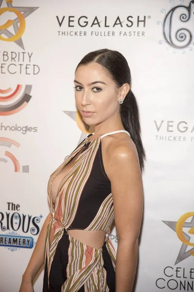 Jessica Vanessa Llega Celebrity Connected 2016 Luxury Gifting Suite Alfombra — Foto de Stock