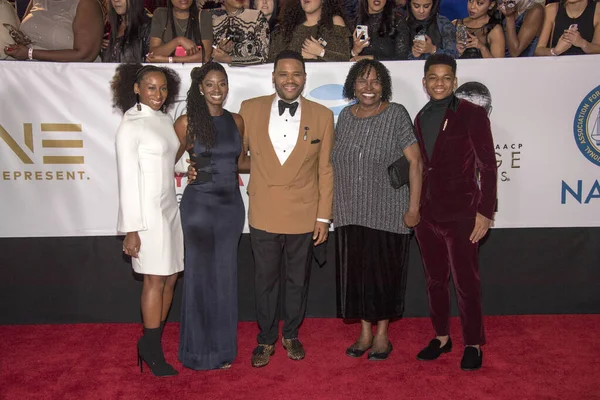 Anthony Anderson Family Attends 49Th Naacp Image Awards Pasadena Conference — Φωτογραφία Αρχείου