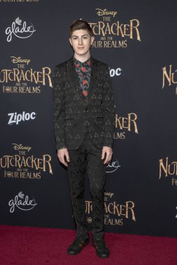 Mason Cook 29 Ekim 2018 'de Dolby Theater, Los Angeles, Kaliforniya' da düzenlenen Disneys The Fındıkkıran ve Four Realms World Premiere konserine katıldı.