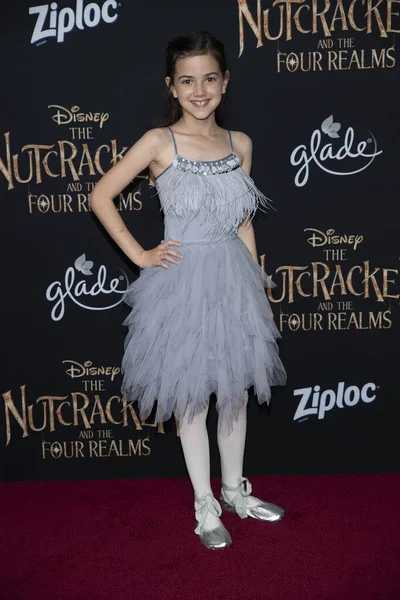 Abby Ryder Fortson Asiste Disneys Nutcracker Four Realms World Premiere — Foto de Stock