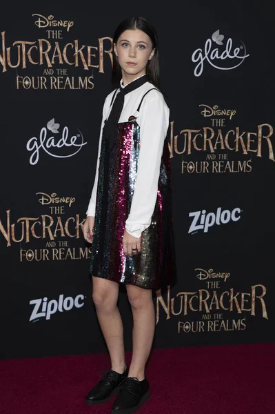 Mia Sinclair Jenness Asiste Estreno Mundial Disneys Nutcracker Four Realms — Foto de Stock