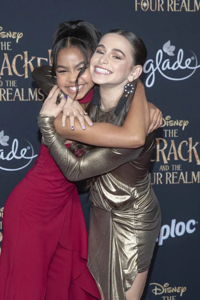 Navia Robinson Sky Katz Attend Disneys Nutcracker Four Realms World — Stock Photo, Image