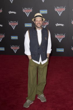 Michael Giacchino, 10 Haziran 2017 'de Anaheim Kongre Merkezi, Anaheim, CA' da Disney Pixars Cars 3 'ün dünya başkanına katıldı.. 