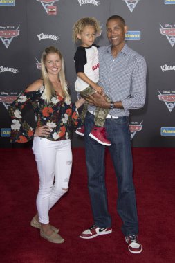 Reggie Miller, 10 Haziran 2017 'de Anaheim Kongre Merkezi, Anaheim, CA' da Disney-Pixars Cars 3 'ün dünya başkanlığına katıldı..  