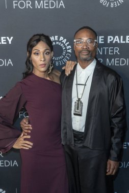 Mj Rodriquez, Billy Porter Hollywood 'da Paley Honors' a katıldı: Beverly Wilshire Hotel, Beverly Hills, Kaliforniya 'da 25 Ekim 2018' de Televizyonda Müziğe Bir Gala Haracı