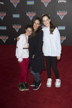Soleil Moon Frye, 10 Haziran 2017 'de Anaheim Kongre Merkezi, Anaheim, CA' da Disney-Pixars Araç 3 'ün dünya başkanına katılmaktadır. 