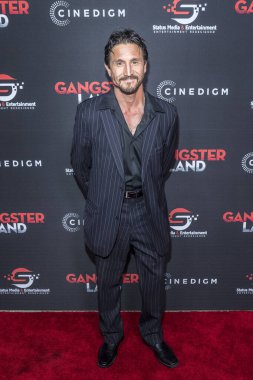 Thomas Strada, 29 Kasım 2017 'de Mısır Tiyatrosu, Hollywood, Kaliforniya' daki Gangster Arazi Galasına katıldı.