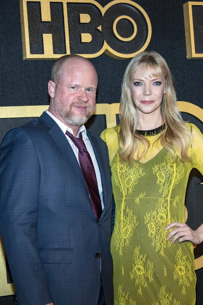 Joss Whedon Riki Lindhome Attends Hbos Post Award Reception 70Th — Stock Photo, Image