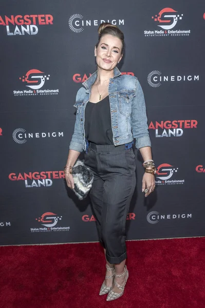 Sarah Laine Attends Gangster Land Premiere Egyptian Theater Hollywood California — Stock Photo, Image