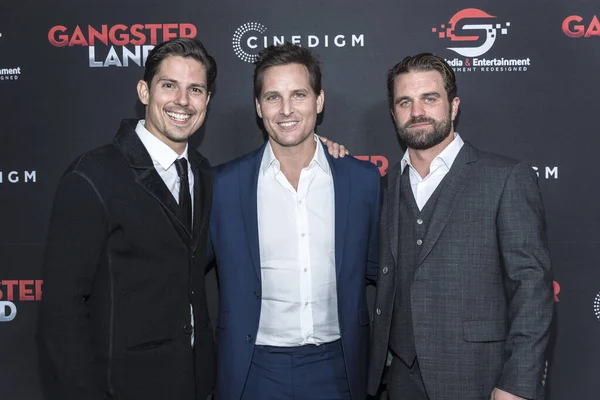 Sean Faris Peter Facinelli Milo Gibson Assistent Première Gangster Land — Photo