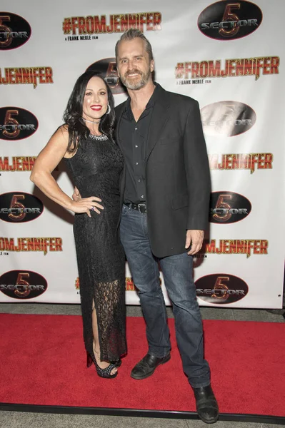 Sheri Davis John Venable Zúčastnit Fromjennifer Premiere Laemmle North Hollywood — Stock fotografie