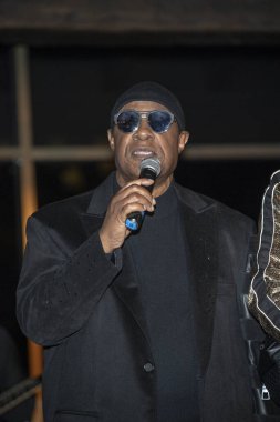 Stevie Wonder attends Emerald City Gala Visionary Awards Dinner at Bel-Air Country Club, Los Angeles, California on November 17th, 2018. clipart