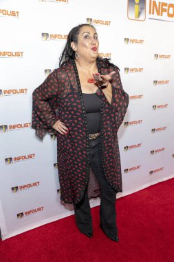 Anita Miranda INFOList.com Kırmızı Halı Yeniden Başlatma Partisi ve Tatil Fantezisi 'ne katılıyor! 5 Aralık 2018 'de Los Angeles, Kaliforniya' daki Mondrian Oteli 'nde.