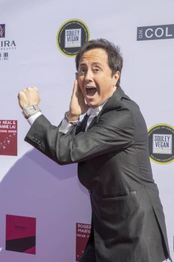 Jaime Monrroy, 24 Şubat 2019 'da Los Angeles' taki The Hollywood Palladium 'da düzenlenen 4. Geleneksel Roger Neal Oscar İkon Ödülleri' ne ve sonrasında verilen partiye katılıyor.