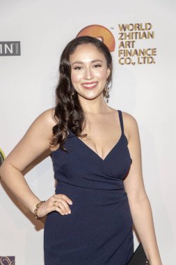 Erica-Marie Sanchez, 24 Şubat 2019 'da Los Angeles' taki The Hollywood Palladium 'da verilen 4. Geleneksel Roger Neal Oscar Ödül Töreni' ne katılıyor.