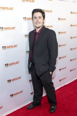 Nathaniel Turner INFOlist.com Kırmızı Halı Yeniden Başlatma Partisi ve Tatil Fantezisi 'ne katılıyor! 5 Aralık 2018 'de Los Angeles, Kaliforniya' daki Mondrian Oteli 'nde.