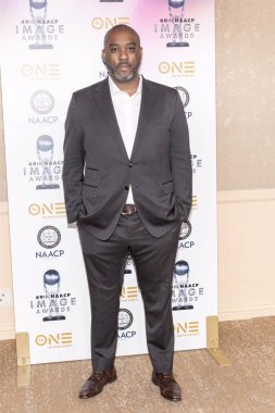 Mike Jackson, 16 Aralık 2017 'de Beverly Hilton, Beverly Hills, CA' daki 49. NAACP Resim Ödülleri Nominees Luncheon 'a katılıyor.