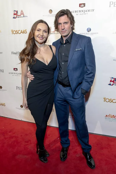 Julia Lima Brad Lewis Attend 12Th Annual Toscars Awards Show — Stock Photo, Image