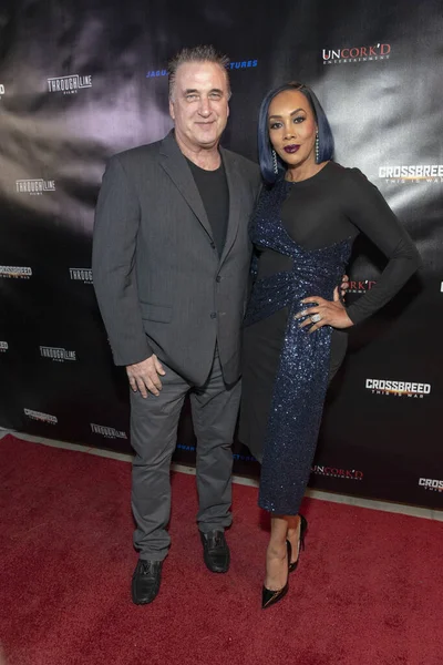 Daniel Baldwin Vivica Fox Attend Uncork Entertainments Crossbreed War Premiere — Stock Photo, Image