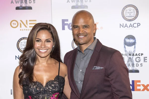 Salli Richardson, Dondre Whitfield, 14 Ocak 2018 'de Pasadena Konferans Binası' ndaki 49. NAACP Görüntü Ödülleri Akşam Yemeği ve Töreni 'ne katıldı.