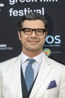 Christos Vasilopoulos, 6 Haziran 2018 'de Hollywood, Kaliforniya' daki Mısır Tiyatrosu 'nda düzenlenen 12. Geleneksel Los Angeles Yunan Film Festivali' nin 'Kaçakçılık Hendrix' galasına katıldı.