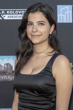 Joanna Tsanis, 10 Haziran 2018 'de Hollywood, Kaliforniya' daki Mısır Tiyatrosu 'nda düzenlenen 12. Geleneksel Los Angeles Yunan Film Festivali Mükemmel Yabancılar Prömiyerine katıldı.