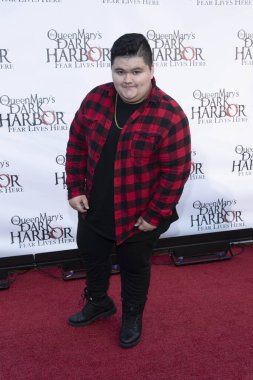 Jovan Armand, 28 Eylül 2018 'de Long Beach, Kaliforniya' da Queen Mary 'nin Dark Harbor Media & VIP Night' ına katıldı.