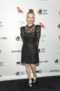 Bethany Whitmore, 20 Eylül 2018 'de Batı Hollywood, Kaliforniya' da bulunan Chateau Marmont 'taki 10. Yıldönümü Heath Ledger bursunu sunar.