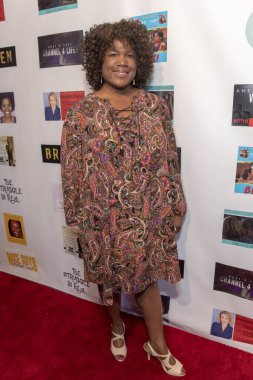 Leslie Thurston, Van Nuys / Reseda Elks Lodge, Los Angeles 'ta 25 Mayıs 2018' de FYC Us Underdog Emmy gösterimlerine ve yardım etkinliğine katılıyor.