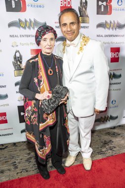 Margaret O 'Brien, Antonio Gellini 27 Eylül 2018' de Hollywood 'daki The Universal Hilton Hotel' de The Family Film Awards 'a katıldı.