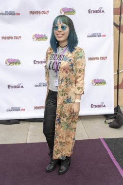 Cidney Hue, 16 Haziran 2018 'de Hollywood, Kaliforniya' daki Mısır Tiyatrosu 'nda Etheria Film Gecesi' ne katılır.