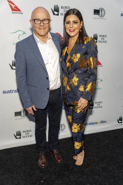 Kim ve Ines Ledger, 20 Eylül 2018 'de Batı Hollywood, Kaliforniya' da 10. Yıldönümü Heath Ledger bursunu sunar.