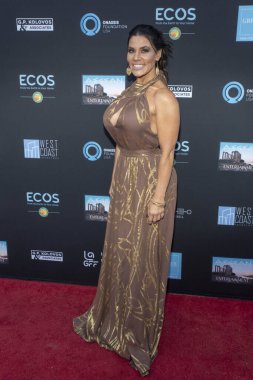 Annet Artani, 6 Haziran 2018 'de Hollywood, Kaliforniya' daki Mısır Tiyatrosu 'nda düzenlenen' Kaçakçılık Hendrix 'adlı Yunan Film Festivali' nin 12.