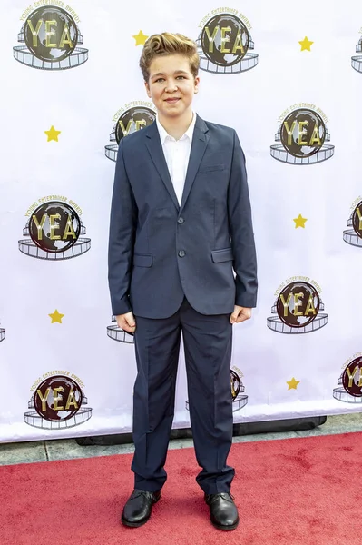 Jaxon Mercey Deltar Årliga Young Entertainer Awards Globe Theatre Universal — Stockfoto